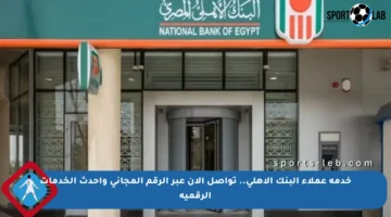 خدمة عملاء البنك الأهلي.. تواصل الآن عبر الرقم المجاني وأحدث الخدمات الرقمية